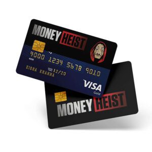 money heist card sticker