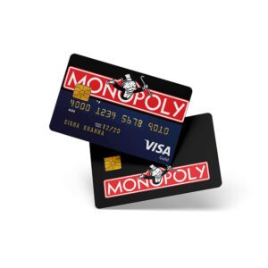 monopoly card sticker
