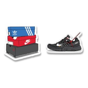 Nike off white black Air Sticker