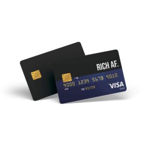 Rich Af card sticker
