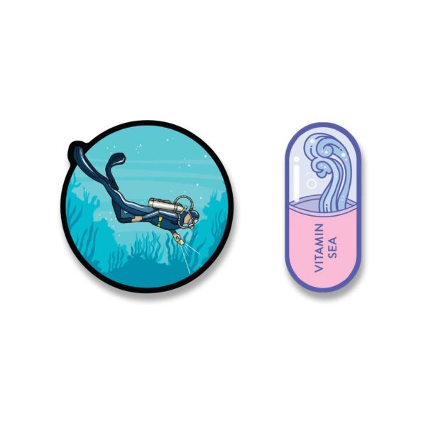 Scuba diving sticker