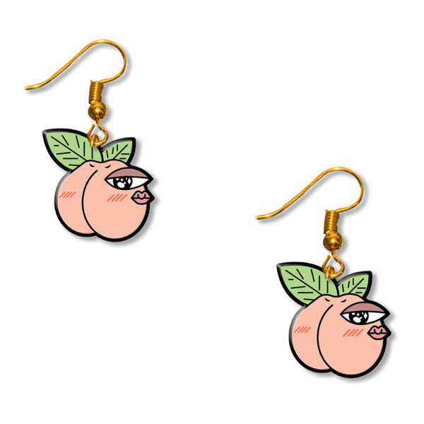 Cute Peach earrings