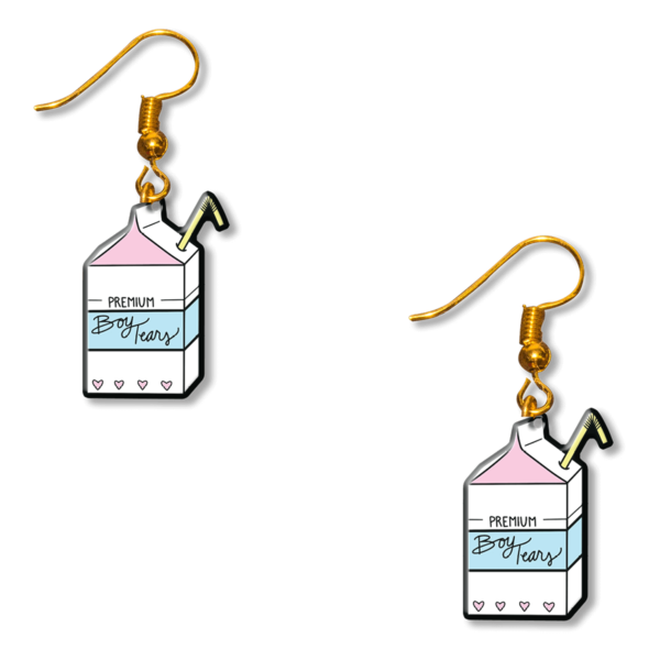 Premium boy tears earrings