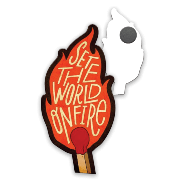 World on fire Fridge magnet