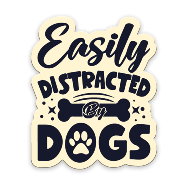 Easily distracted by dogs Lapel Pin