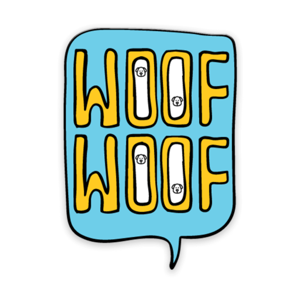 Dogs go woof Lapel Pin